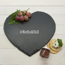 Slate Gifts & Accessories Cheese Board Ideas Romantic Hashtag Heart Slate Cheese Board Treat Gifts