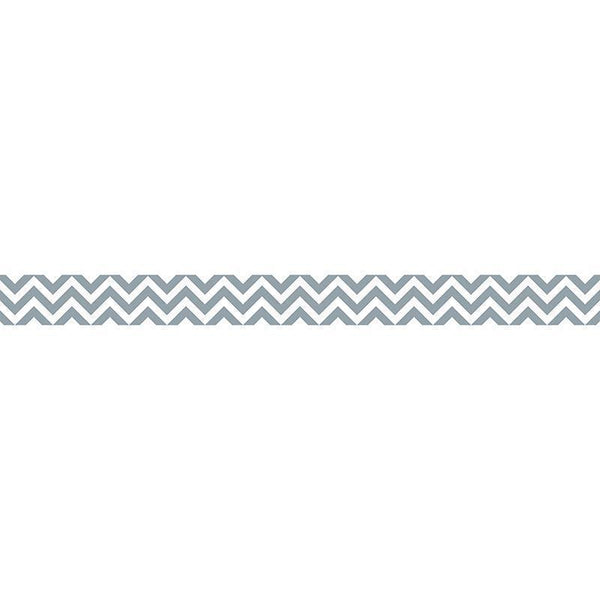 SLATE GREY CHEVRON BORDER-Learning Materials-JadeMoghul Inc.