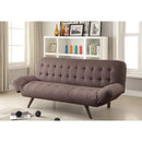 Sleeper Sofas Retro Chick Sofa Bed, Brown Benzara