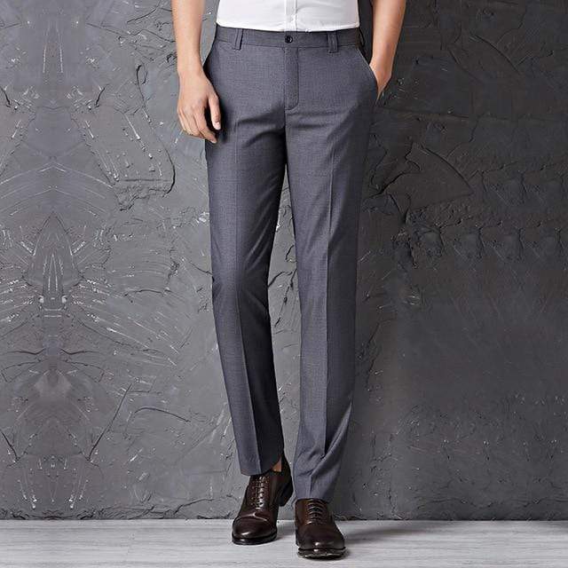 Slim Fit New Style Men's Casual Long Trousers - Non-Iron Suit Pants AExp