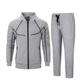 Slim Fit Sportswear Set - 2Pcs Long Sleeve Jacket & Pants AExp