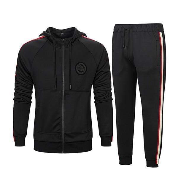 Slim Fit Sportswear Set - 2Pcs Long Sleeve Jacket & Pants AExp