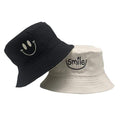 SMILE Bucket Hat Double Sided Bucket Hat Smiling face Unisex Fashion Bob Cap Hip Hop Gorro Men Summer Cap JadeMoghul Inc. 