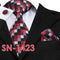 SN-532 Hot Selling Wholesale Golden Solid Tie Hanky Cufflinks Sets Men's Long Last Silk Ties for Formal Wedding Party