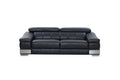 Sofas Cheap Sofas - 31-39" Modern Black Leather Sofa HomeRoots