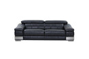 Sofas Cheap Sofas - 31-39" Modern Black Leather Sofa HomeRoots