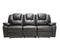 Sofas Cheap Sofas - 40" Contemporary Grey Leather Power Reclining Sofa HomeRoots