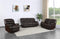 Sofas Fabric Sofa - 183" X 114" X 120" Dark Brown Sofa Set HomeRoots