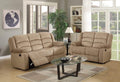 Sofas Fabric Sofa - 60'' X 35'' X 40'' Modern Beige Leather Sofa And Loveseat HomeRoots