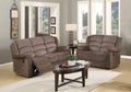 Sofas Fabric Sofa - 60'' X 35'' X 40'' Modern Brown Leather Sofa And Loveseat HomeRoots