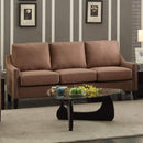 Sofas Fabric Sofa - 68" X 31" X 36" Brown Linen Sofa HomeRoots