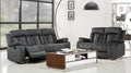 Sofas Fabric Sofa - 68'' X 38'' X 32-40'' Modern Gray Leather Sofa And Loveseat HomeRoots