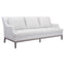 Sofas Fabric Sofa - 84.3" X 41.3" X 36.4" Champagne White Sofa HomeRoots