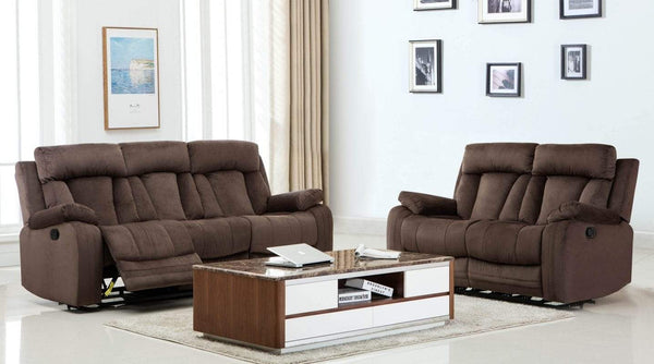 Sofas Fabric Sofa - 84'' X 38'' X 40' Modern Brown Leather Sofa And Loveseat HomeRoots