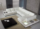 Sofas Leather Sofa - 30" White Bonded Leather Sectional Sofa HomeRoots