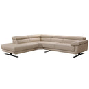 Sofas Leather Sofa - 35" Taupe Leather Sectional Sofa HomeRoots