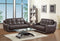 Sofas Leather Sofa - 61'' X 39'' X 36'' Modern Brown Leather Sofa And Loveseat HomeRoots