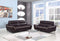 Sofas Leather Sofa - 69'' X 36' X 40'' Modern Brown Leather Sofa And Loveseat HomeRoots