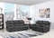 Sofas Leather Sofa - 89'' X 40'' X 40'' Modern Gray Leather Sofa And Loveseat HomeRoots
