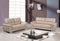 Sofas Leather Sofa Set - 64'' X 36'' X 37'' Modern Beige Leather Sofa And Loveseat HomeRoots