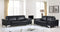 Sofas Leather Sofa Set - 73'' X 39'' X 32'' Modern Black Leather Sofa And Loveseat HomeRoots