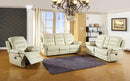 Sofas Leather Sofa Set - 75'' X 40'' X 44'' Modern Beige Sofa Set With Console Loveseat HomeRoots