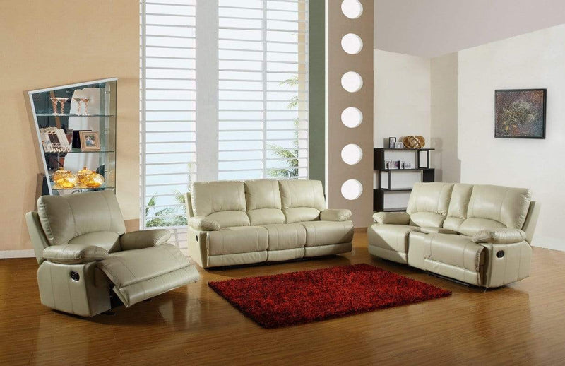 Sofas Leather Sofa Set - 76'' X 40'' X 41'' Modern Beige Sofa Set With Console Loveseat HomeRoots