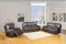 Sofas Leather Sofa Set - 76'' X 40'' X 41'' Modern Brown Sofa Set With Console Loveseat HomeRoots