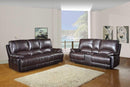 Sofas Leather Sofa Set - 76'' X 40'' X 41'' Modern Brown Sofa With Console Loveseat HomeRoots