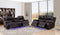 Sofas Modern Leather Sofa - 166" X 80" X 80" Brown Power Reclining Sofa Love HomeRoots