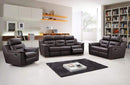 Sofas Modern Leather Sofa - 200" X 123" X 123" Brown Sofa Set HomeRoots