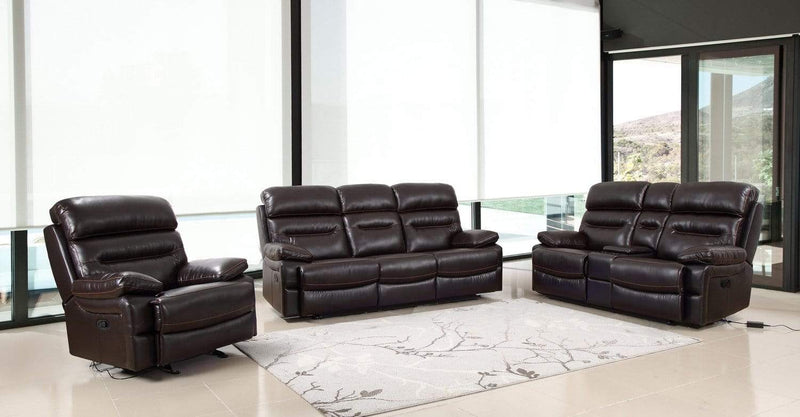 Sofas Modern Leather Sofa - 210" X 120" X 123" Brown Sofa Set HomeRoots