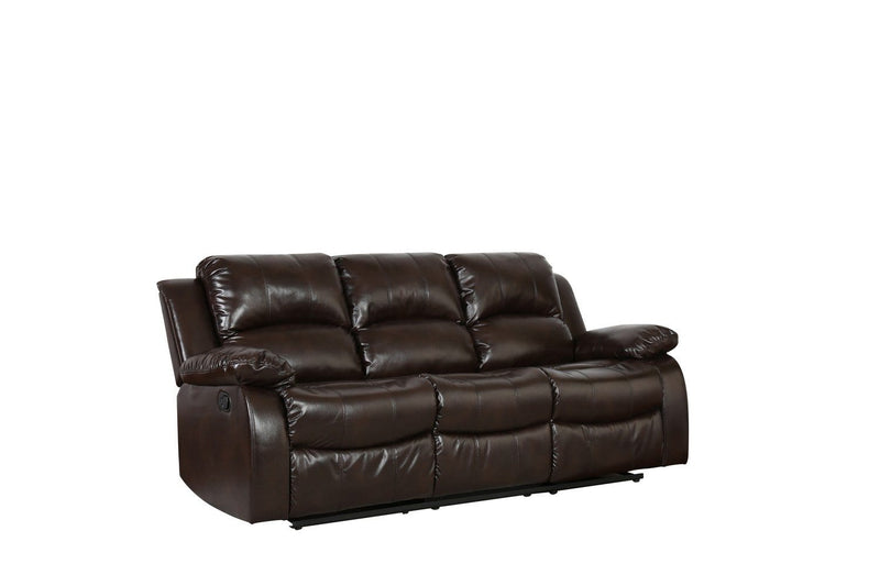 Sofas Modern Leather Sofa - 82" X 38" X 40" Brown Sofa HomeRoots