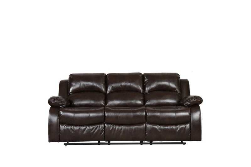 Sofas Modern Leather Sofa - 82" X 38" X 40" Brown Sofa HomeRoots