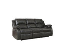 Sofas Modern Leather Sofa - 82" X 38" X 40" Gray Sofa HomeRoots