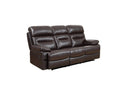 Sofas Modern Leather Sofa - 89" X 40" X 41" Brown Sofa HomeRoots