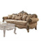 Sofas Modern Sofa - 35" X 93" X 42" Fabric Vintage Oak Upholstery Poly Resin Sofa w/5 Pillows HomeRoots