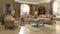 Sofas Modern Sofa - 35" X 93" X 42" Fabric Vintage Oak Upholstery Poly Resin Sofa w/5 Pillows HomeRoots