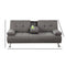 Sofas Polyfiber Linen Fabric Adjustable Sofa In Gray Benzara