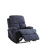 Sofas Recliner Sofa - 32" X 37" X 39" Blue Linen Fabric Recliner HomeRoots