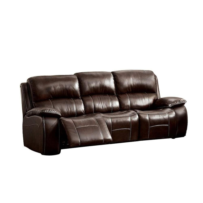 Sofas Ruth Transitional Style Sofa, Brown Benzara