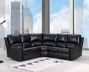 Sofas Sectional Sofa - 80" X 80" X 39" Black Power Reclining Sectional HomeRoots