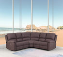 Sofas Sectional Sofa - 80" X 80" X 39" Brown Power Reclining Sectional HomeRoots