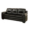 Sofas Sectionals & Loveseats Parma Modern Plush Cushion Sofa, Black Benzara