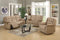 Sofas Sofa - 120" Contemporary Beige Fabric Sofa Set HomeRoots