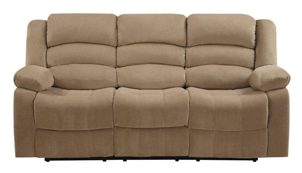 Sofas Sofa - 40" Contemporary Beige Fabric Sofa HomeRoots