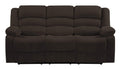 Sofas Sofa - 40" Contemporary Brown Fabric Sofa HomeRoots