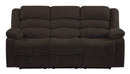 Sofas Sofa - 40" Contemporary Brown Fabric Sofa HomeRoots