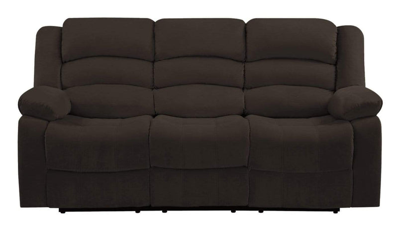 Sofas Sofa - 40" Contemporary Brown Fabric Sofa HomeRoots