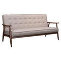 Sofas Sofa - 68.5" X 32.1" X 32.9" Putty Rocky Sofa HomeRoots